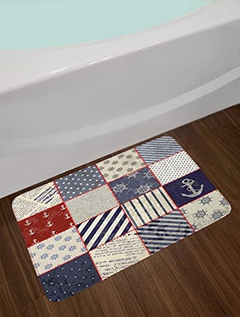 Alfombra De Baño Náutica Diseño De Vida Marítima - comprar online