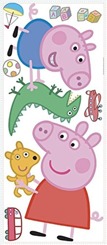 Peppa Pig Y George Decorativo Para Pared - comprar online