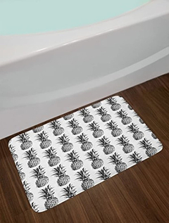 Alfombrilla De Baño De Piña, Hecha A Mano, Diseño De Piña - comprar online