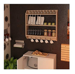 Estante De Pared Para Cocina Con Ganchos, - tienda online