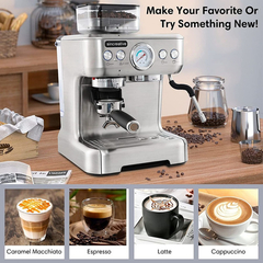 Máquina De Café Espresso Y Cafetera Sincreative - Semi... - comprar online