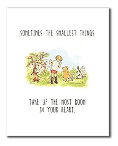 Winnie The Pooh Impresiones De Arte  conjunto De Cuatro - Danielle's Store