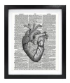 Susie Arts 8x10 Sin Marco Anatómico Corazón Reciclado
