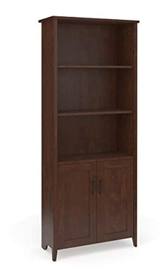Biblioteca De Madera Color Marrón De 5 Niveles De 71.8 In. - comprar online