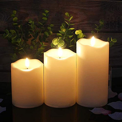 Velas De Velas Realistas Y Brillantes, Funciona Con Pila