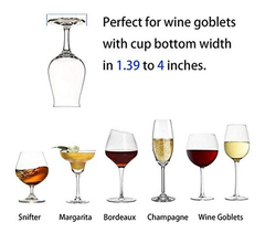 Estantería Flotante De Metal Dorado Para Copas De Vino. - comprar online
