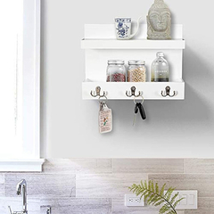 Estanteria Flotante Para Llaves, Color Blanco - comprar online