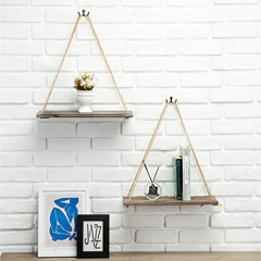 Estantería Flotante De Madera Rústica 2 Niveles/ Marrón - comprar online