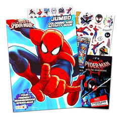 Libro De Colorear Con Más De 270 Pegatinas De Spiderman