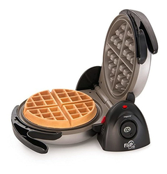 Wafflera Color Negra Y Plateada - comprar online