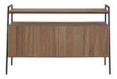 Mueble Para Tv Con Estantes De Madera Color Marrón De 52 In. en internet