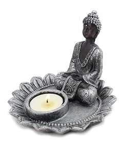 Feng Shui Pequeño Redondo De 4'' Thai Meditando Buda De Plat en internet