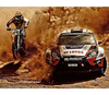 Póster Decorativo Fotografía Motocross Y Coche De Rally