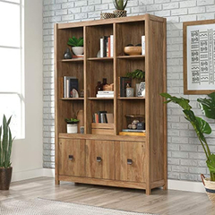 Estantería De Madera Color Marrón, 9 Espacios/3 Puertas en internet