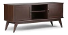 Mueble Para Tv Con Estantes De Madera Color Marrón.
