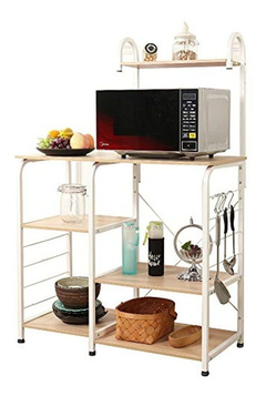 Estantería Multifuncional De Cocina Blanco, 3 Niveles, Soges