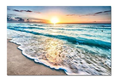 Wieco Art Sea Waves Hd Lienzo Impreso Moderno Arte De Pared