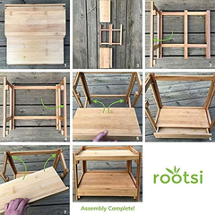 Organizador De Baño Multiusos En Bambú Marrón De 2 Niveles.