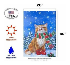 Imagen de Bandera Decorativa De Gatito Con Bufanda