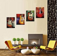 Viivei Abstracto Guitarra Lienzo Arte De Pared Impresiones en internet