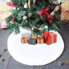 Falda De Árbol De Navidad Con Algodón Blanco Nieve