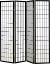 Coaster Muebles El Hogar Oriental Shoji 4 Panel Plegable