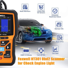 Escáner P/ Coches Profesional Foxwell Nt301 Obd2 - comprar online