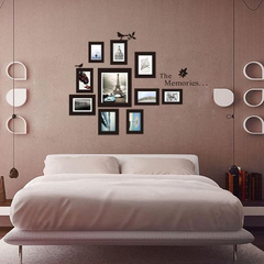 Decoración De Pared Con 10 Marcos De Vinilo Extraíble - comprar online