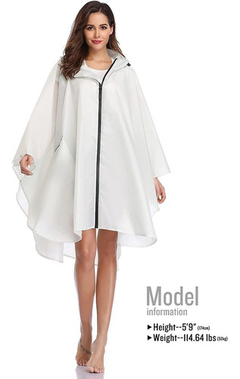 Imagen de Poncho Para Lluvia Saphirose Con Capucha Y Bolsillos