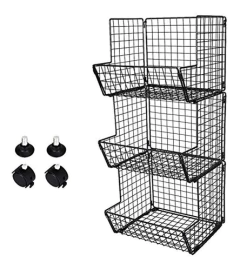 Tqvai - Soporte De 3 Niveles Para Colgar Cestas De Frutas,