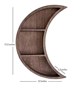 Estantería Flotante De Madera Marrón Diseño Luna/3 Niveles. en internet