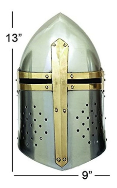Deco - Casco De Metal Cruzado Con Pequeños Artículo - comprar online