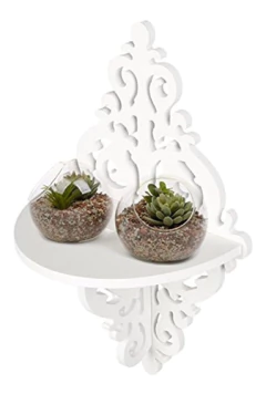Estantería Flotante De Madera Y Plástico Blanco/ 4 Niveles - tienda online