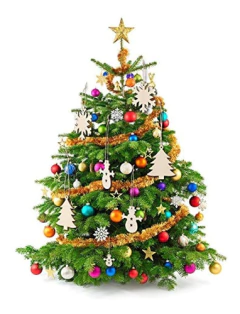 Tatuo 30 Piezas De Adornos De Madera De Navidad Adornos en internet