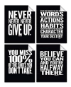 Lushleaf Designs - Carteles De Entrenamiento Con Cita