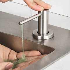 Dispensador De Jabón Para Fregadero De Cocina De Níquel - Danielle's Store