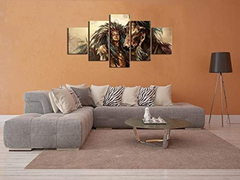 Yatsen Bridge Wolf - Pintura India Americana (5 Piezas) - tienda online