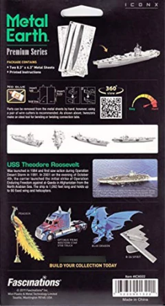 Imagen de Fascinations - Kit Para Modelo De Metal 3d De Portaaviones