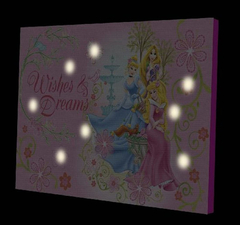 Disney Lienzo Decorativo Para Pared Led, Princesa - comprar online