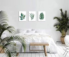 Lienzo Decorativo Para Pared, Diseño De Hoja Verde - comprar online