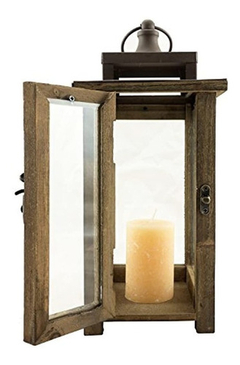 Stonebriar - Farol Decorativo De Madera Para Velas - comprar online