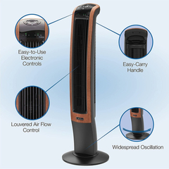 Lasko Wind Curve Ventilador De Torre Oscilante Eléctrico Con - comprar online