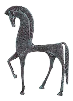 Diseño Toscano Ironwork Griego Caballo Espartano Estatua - Danielle's Store