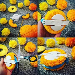 Efly Máquina Para Hacer Pompones De 4 Tamaños Diferentes - Danielle's Store