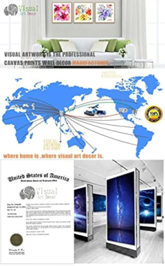 Mapa Artístico Cuadro Decoracion Sobre Lienza, Póster Retro