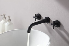 Doble Cruz Mango Soporte De Pared Baño Llave Del Fregadero - Danielle's Store