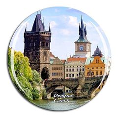 Imán Para Nevera Con Diseño De Charles Bridge De Praga