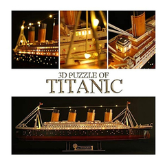 Rompecabezas 3d Led Titanic 35'' Gran Barco Modelo Kits Wate - comprar online