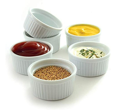 Norpro  ounce Cazoletas De Porcelana, Conjunto De 6 - Danielle's Store