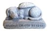 Decorativo Marker Stone Con Alas De Ángel Emplumadas
